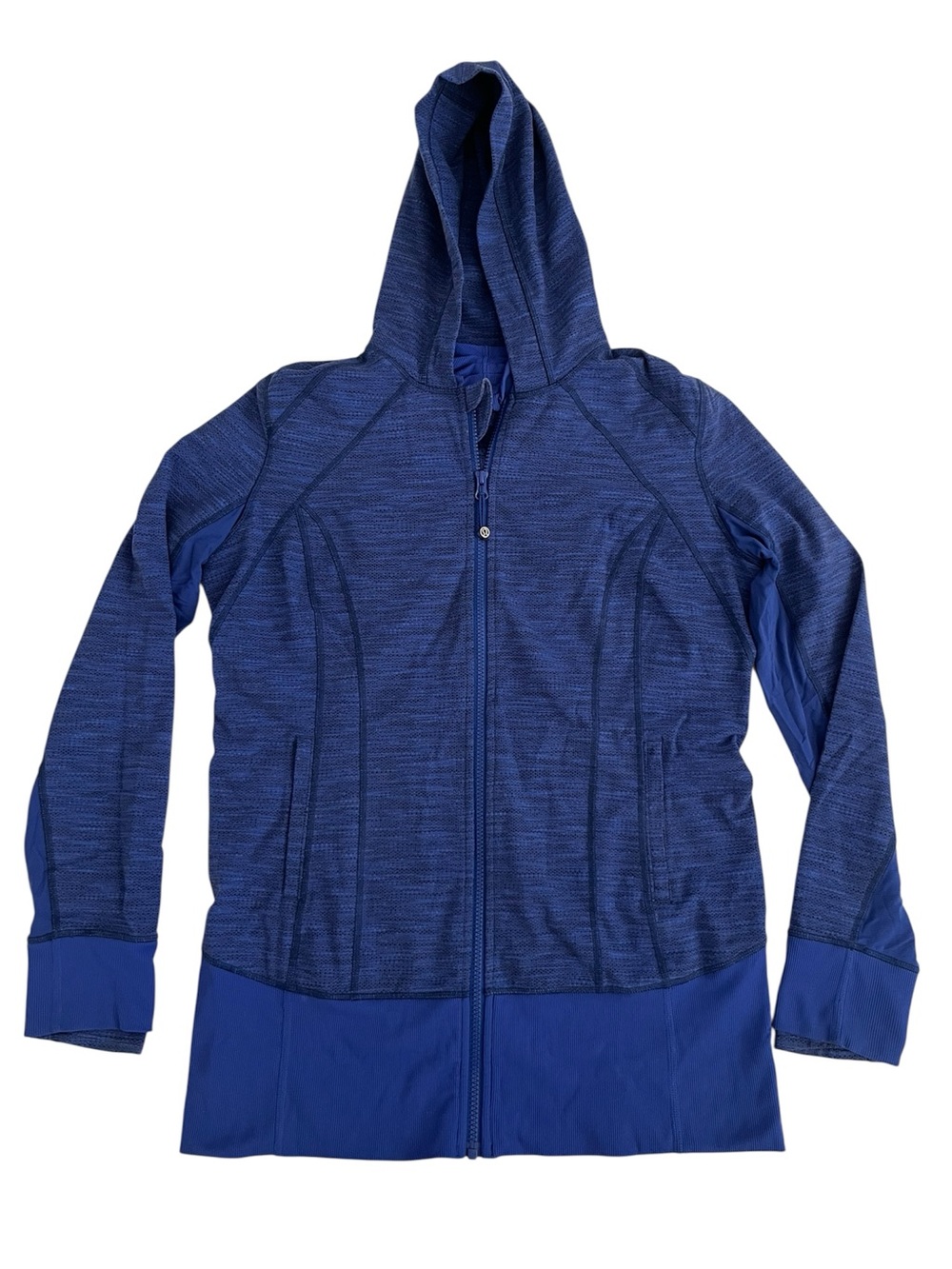 lululemon athletica daily practice Blue Full-Zip Hooded Sweatshirt